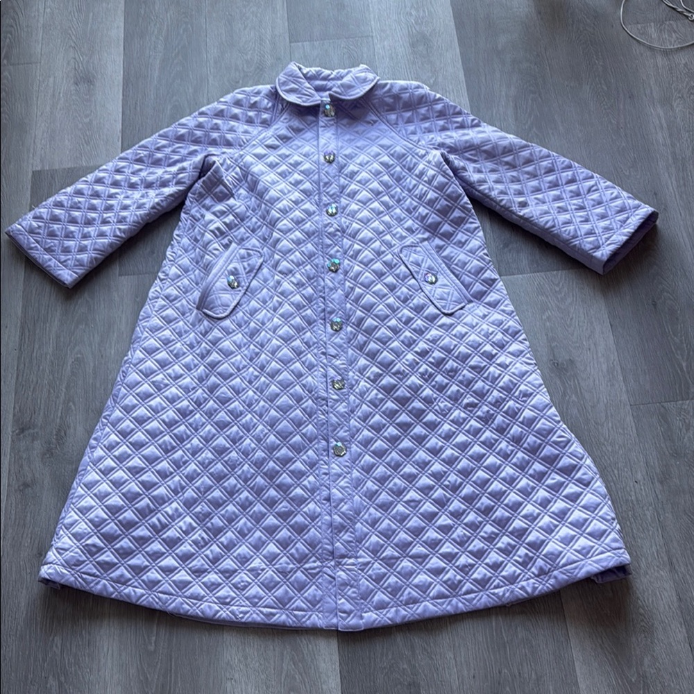 Hill House Quilted Lavender Opera Coat
